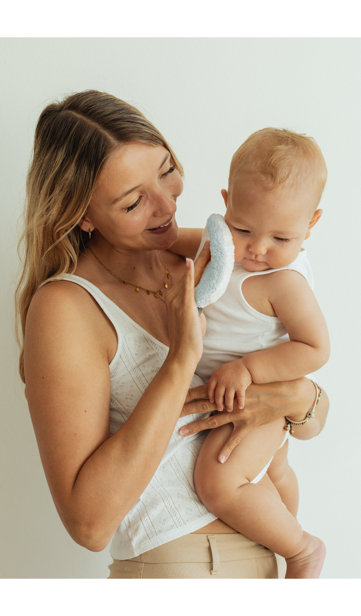 Anwendung des wiederverwendbaren Baby- und Kinderwaschpads